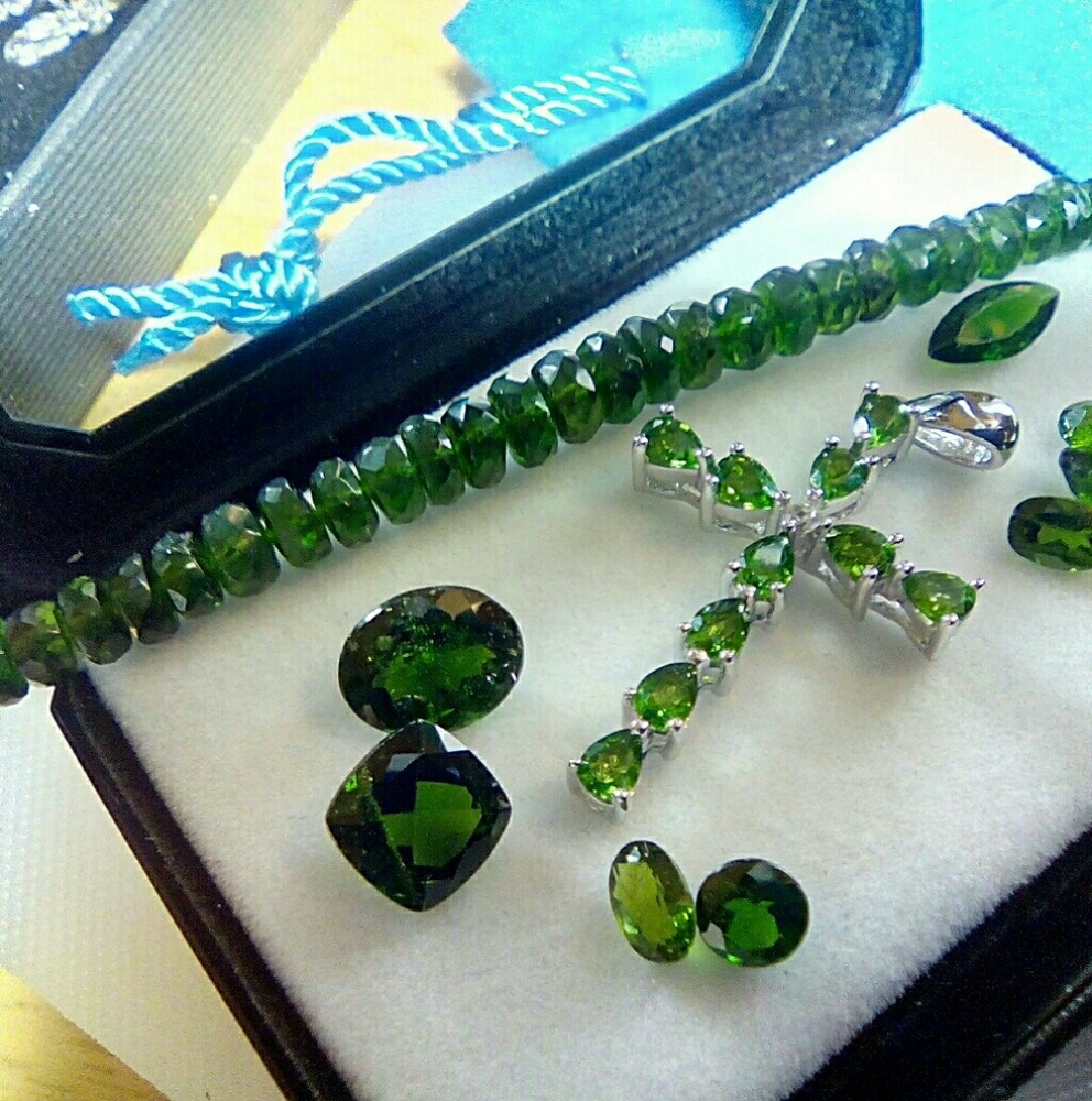 Russian Chrome Diopside Gemstone Jewelry